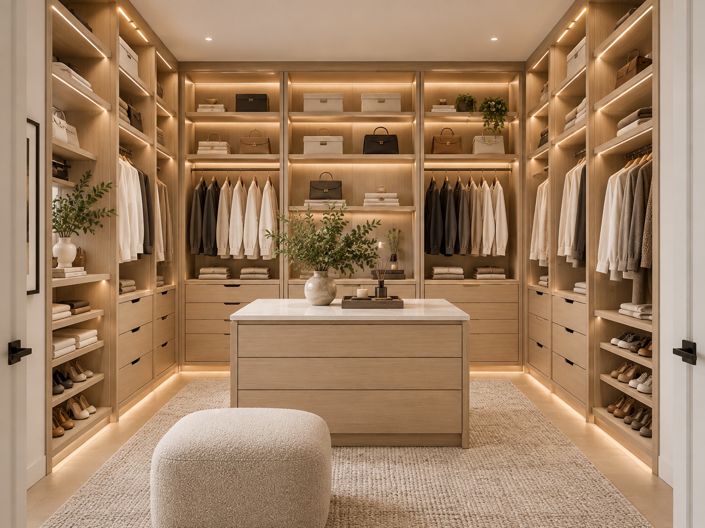 The Room Design — large walk-in closet